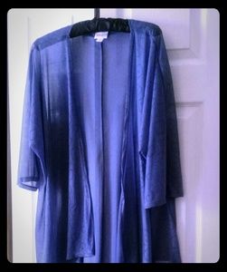 Lularoe NWOT Sheer Blue Lindsay